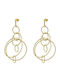 Oxette Earrings Hoops from Steel Gold Plated 03X27-00335