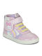 B Gisli Kinder Sneaker Hoch Anatomisch mit Bügel- und Schleifenverschluss Rosa