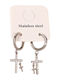 Ohrring Nn-s239 Silber