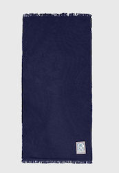 Funky Buddha Cotton Blue Beach Towel with Fring...