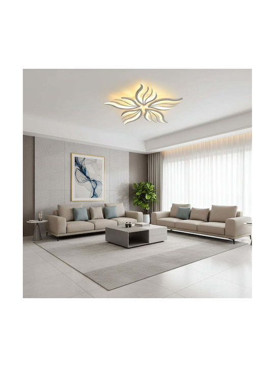 Alista Home Πλαφονιέρα Οροφής Λευκή με Ενσωματωμένο LED και Τηλεχειριστήριο