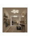 Alista Home Ceiling Flush Light 61cm White with Integrated LED and Remote Control