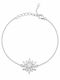 Jooliete Women's Silver Handcuff Bracelet with Zircon