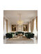 Alista Home Candelabru 9xE14 Ø50cm cu Cristale Auriu AT1CT-IM1P-HT2L-CC6736/500GD