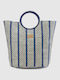 Verde Verde Strandtasche Blau