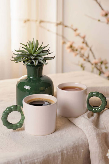 SteweHome Cană Ceramică Bej 260ml 2 Bucăți