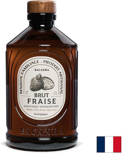 Сироп Ягода Френски Сироп Коктейли Лимонади Десерти Bacanha Brut Fraise 400 Мл