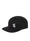 Baby Dutch Kids' Fabric Sunscreen Jockey Hat Black