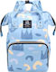 Queen Mother Backpack Diaper Bag Light Blue 40x...