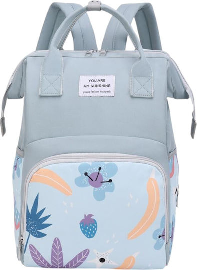 Queen Mother Geantă- Rucsac pentru scutece Albastră 40x26x13cm
