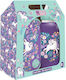 Must Team Stainless Steel Kids Dinner Set Unicorns 0.5 Litre Purple