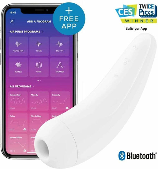 Satisfyer Curvy 2plus Luftpuls-Stimulator Klitoris- und Brustwarzen-Sauger Weiß Großpackung