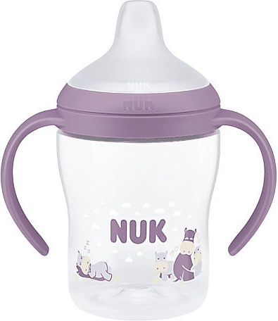 Nuk Learner Bottle Educational Baby Bottle Plastic Pink for 6m+