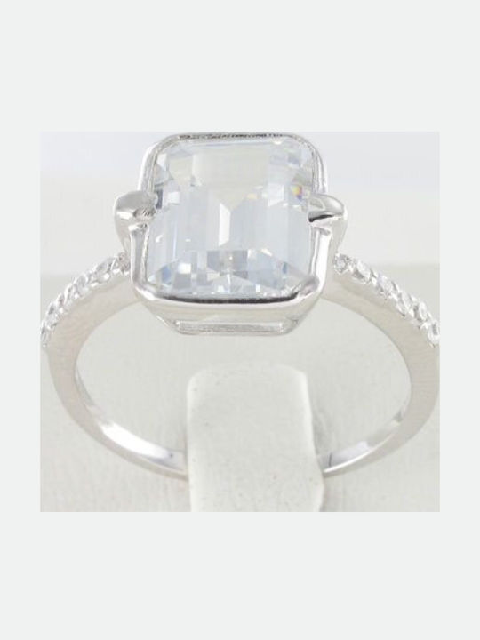 Prince Silvero Women's Ring with Zircon Made of Silver