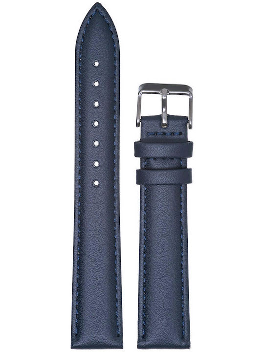 Tzevelion 660 Leather Strap Blue 20mm