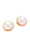 Mertzios.gr Silver Earrings With Pearls