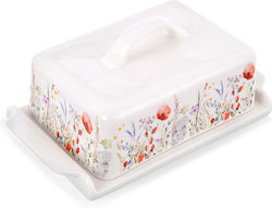 White Porcelain Butter Dish Maki White Porcelain Butter Dish Maki