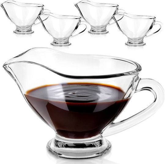 Glass Sauce Boat 200 Ml 5 Pcs