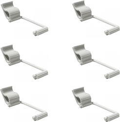 Set 6 Melamine Clip Holders Raki Restaurant Orders 6cm