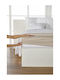 Living Home Super-Double Bed Sheet With Rubber Hugger 160x200+40cm Basalt