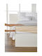 Living Home Super-Double Bed Sheet With Rubber Hugger 160x200+30cm Sand