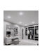 Alista Home Spot Rotund Din Sticlă Încorporat Cu LED RGB Alb