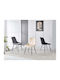 Bony Стол За Трапезария Кадифен Черен 51x58x87см