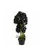 Orhidee Artificială Neagră 120cm Plantă În Ghiveci 87554-5