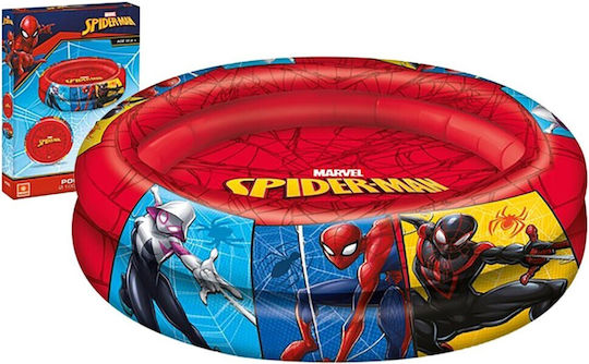 Mondo Spiderman Παιδική Στρογγυλή Πισίνα Φουσκωτή Κόκκινη
