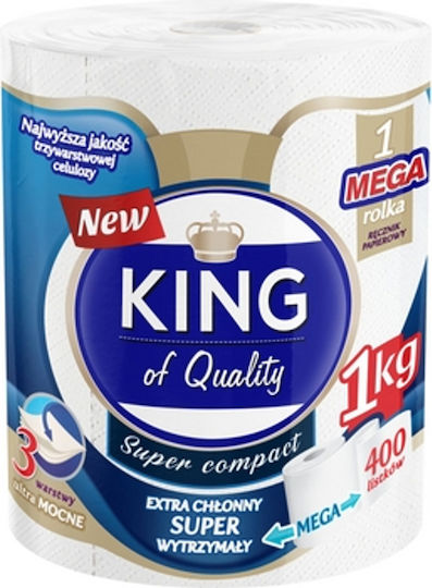 King Küchenrolle 1 Rolle 400 Blätter 3-lagig