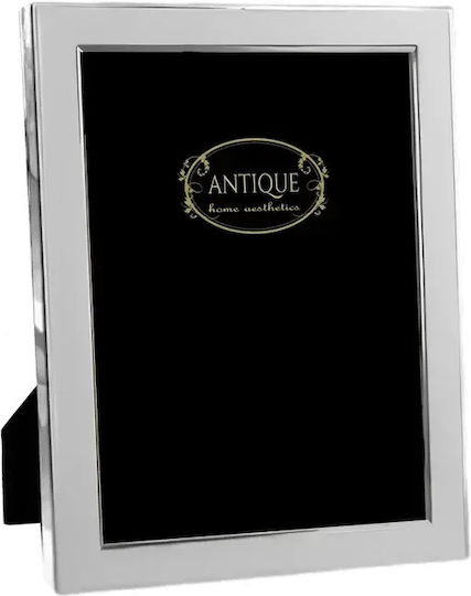 Wall-Mounted Metallic Photo Frame With Silver Frame