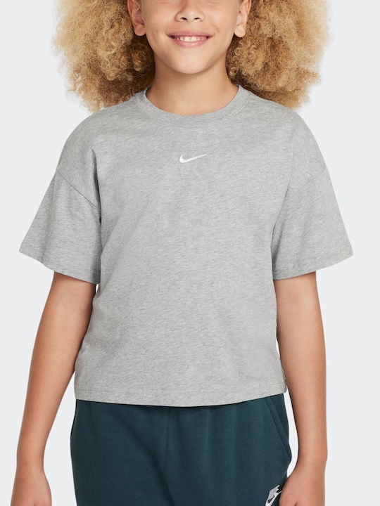 Nike Παιδικό T-shirt Dk Grey Heather Sportswear