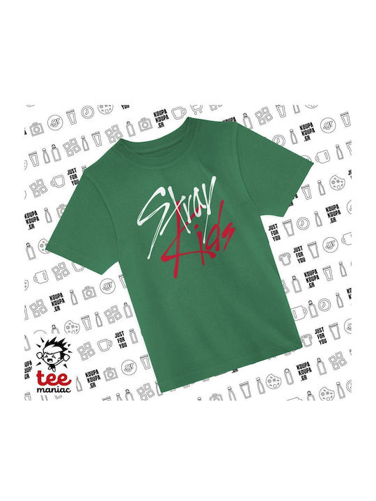 Koupakoupa Kinderoberteile T-Shirt Grün Stray K...
