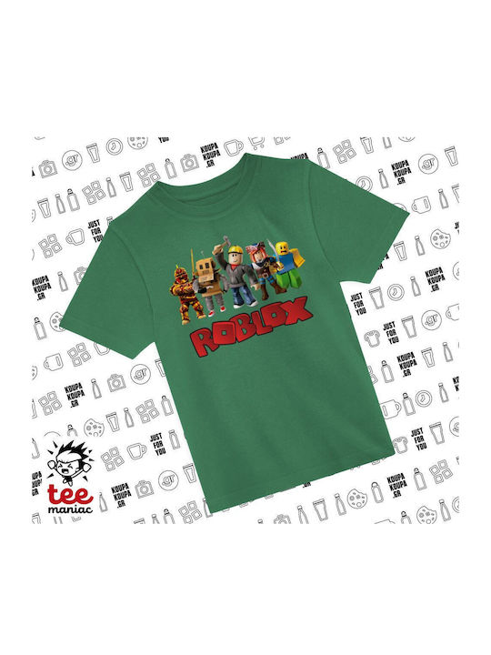 Koupakoupa Kinderoberteile T-Shirt Grün Roblox ...
