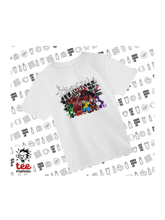 Koupakoupa Kinderoberteile T-Shirt Weiß Roblox ...