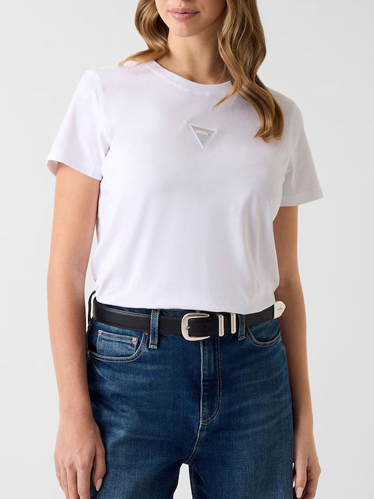 Guess Triangle T-Shirt White