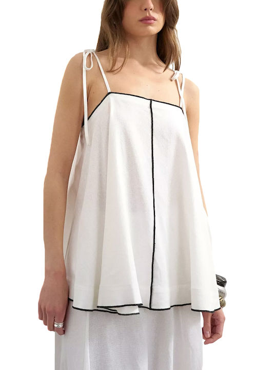 Topshop Lingerie Top Λευκο- Μαυρο