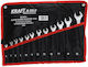 Flat Ring Wrenches 6-22 Set 12 Wrenches Flat Wrench