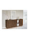 Sideboard Comfivo Pagae Wooden Dark Wood 200x40x75cm