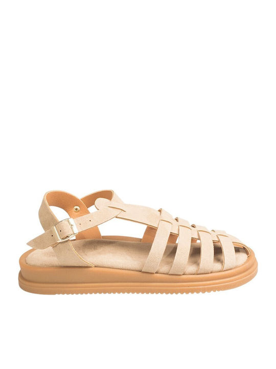 J&C Women's Flat Sandals Beige