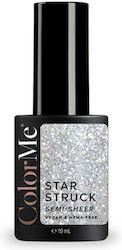 Translucent Semi-permanent Nail Polish Glitter Vegan Hema-free Shade Starstruck Colorme Cosmetics 10 Ml