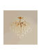 Alista Home Полилей 5xE27 Ø47cm с Кристали Златист AT1CT-VV1A-HT2L-6503/5FG