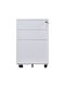Comodă Dormitor Metalică cu 2 Sertare Albă 39x52x60cm E6009