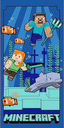 Πετσέτα Θαλάσσης Παιδική Minecraft 70*140cm Fast Dry Jerry Fabrics 145112