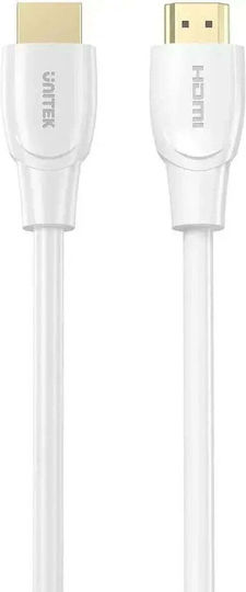Unitek HDMI 2.1 Ultra High Speed 48Gbps 4K 120Hz HDR VRR Cable HDMI male - HDMI male 2m Λευκό