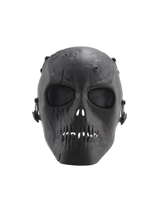 Mască-cască Neagră Resteq Airsoft Motociclete Halloween