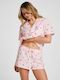 Hunkemöller Summer Cotton Women's Pajamas Shorts Woven Strawberry