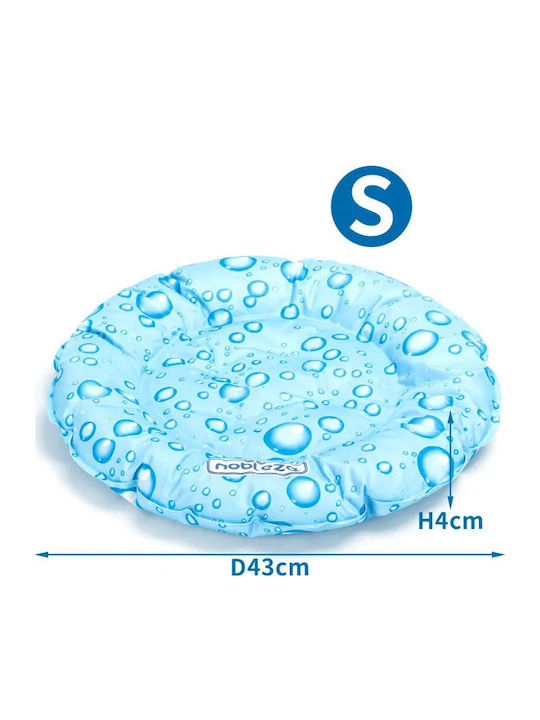 Nobleza Round Cooling Blue Dog Mattress 43x43cm