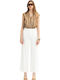 Women's Fabric Trousers White