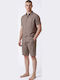 Herren Shorts Set Beiges